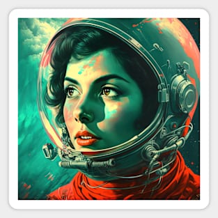 We Are Floating In Space - 13 - Sci-Fi Inspired Retro Artwork Magnet